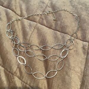 NINA Ricci for Avon 3 Layer Silver Necklace